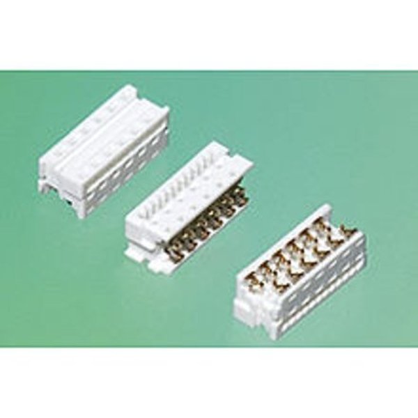 Molex Board Connector, 8 Contact(S), 2 Row(S), Female, 0.1 Inch Pitch, Idc Terminal, Guide Slot, White 903273308